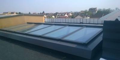 Réalisation d'une verrière modulaire VELUX - Collège Ste Geneviève d'ARGENTEUIL (91)